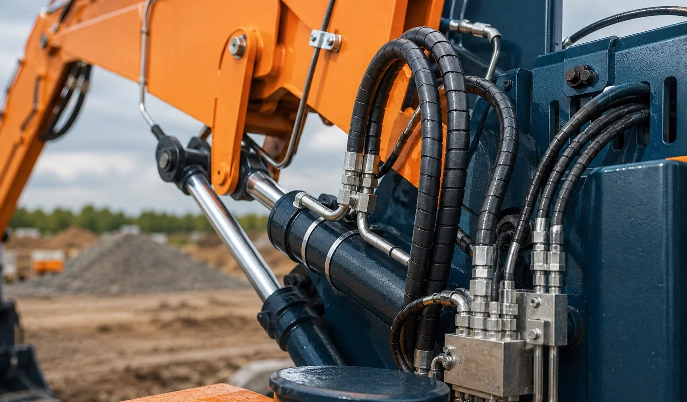 Construction sector — hydraulic excavator equipment